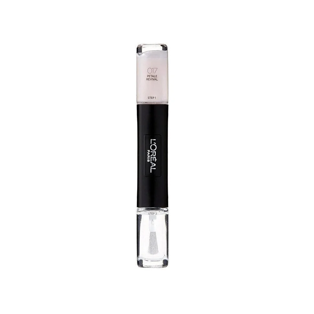 Smalto per unghie infallibile effetto gel L'Oreal Paris 2 in 1 017 Petale Revival 2 x 5 ml
