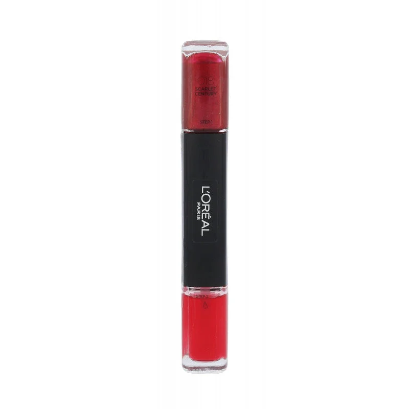 Smalto per unghie infallibile L'Oreal Paris 2 in 1 018 Scarlet Century 2 x 5 ml