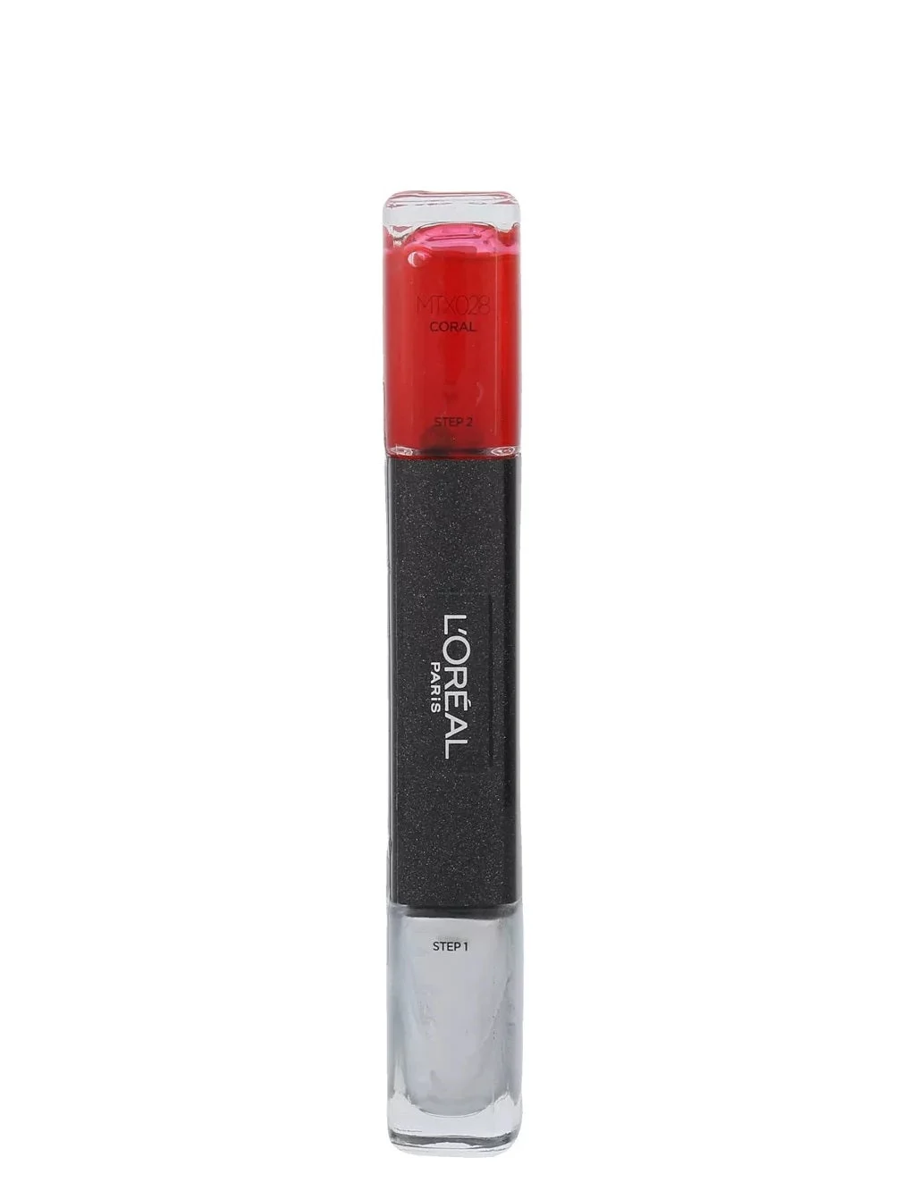 Smalto per unghie infallibile L'Oreal Paris 2 in 1 MTX 028 Coral 2 x 5 ml