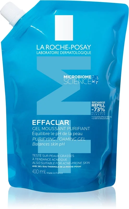 La Roche-Posay Effaclar Gel Schiumogeno Eco ricarica Pelle Grassa Tendenza Acneica 400ml