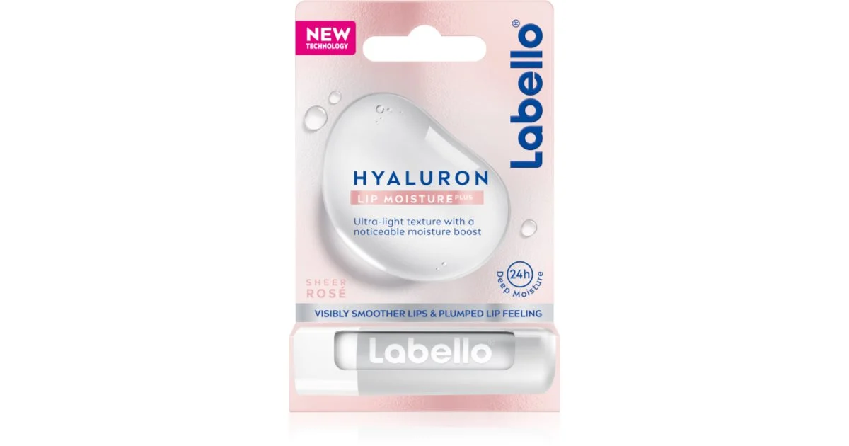 Labello Hyaluron Lip Moisture Plus Sheer Rosé - Balsamo per labbra - 5,2 g