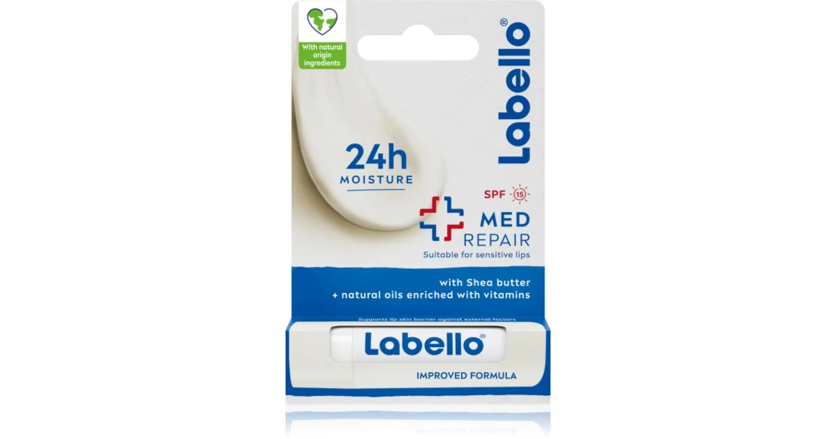 Labello Balsamo Labbra Med Protection Caring SPF 15, 4,8 g