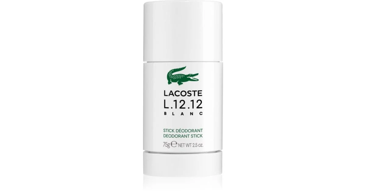 Lacoste Eau de Lacoste L.12.12 Blanc deodorante stick per uomo 75 g