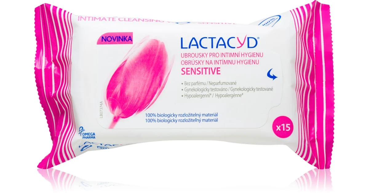 Lactacyd Sensitive Salviette Per L'Igiene Intima 15 Pezzi