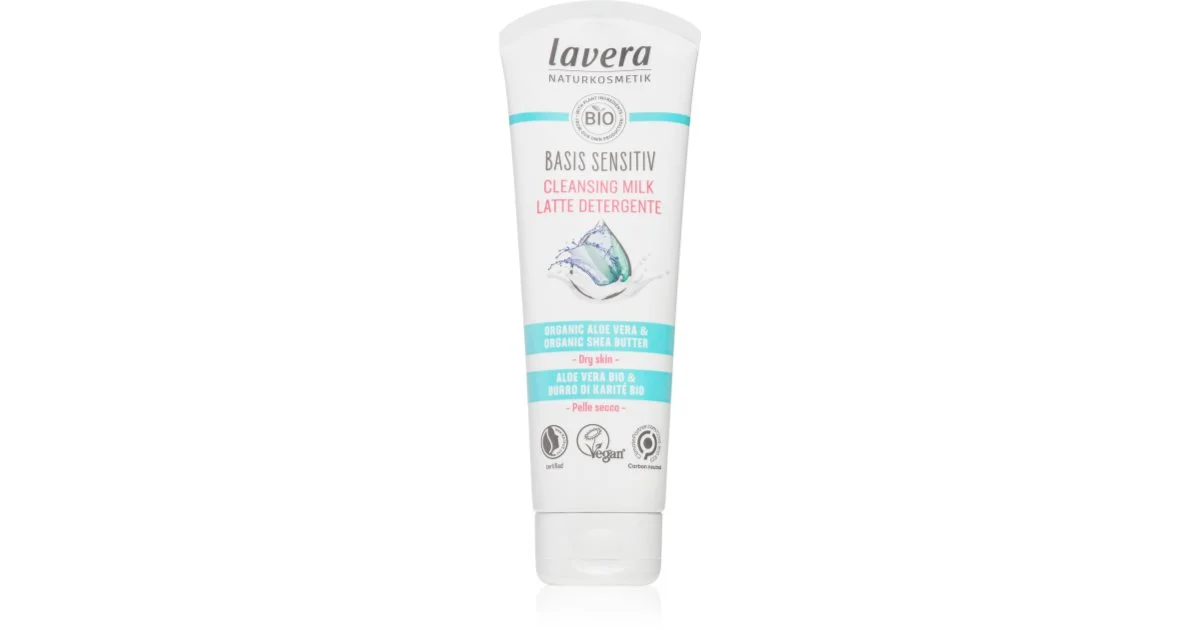 Lavera Basis Sensitiv Latte Detergente Viso Per Pelli Secche 125 Ml