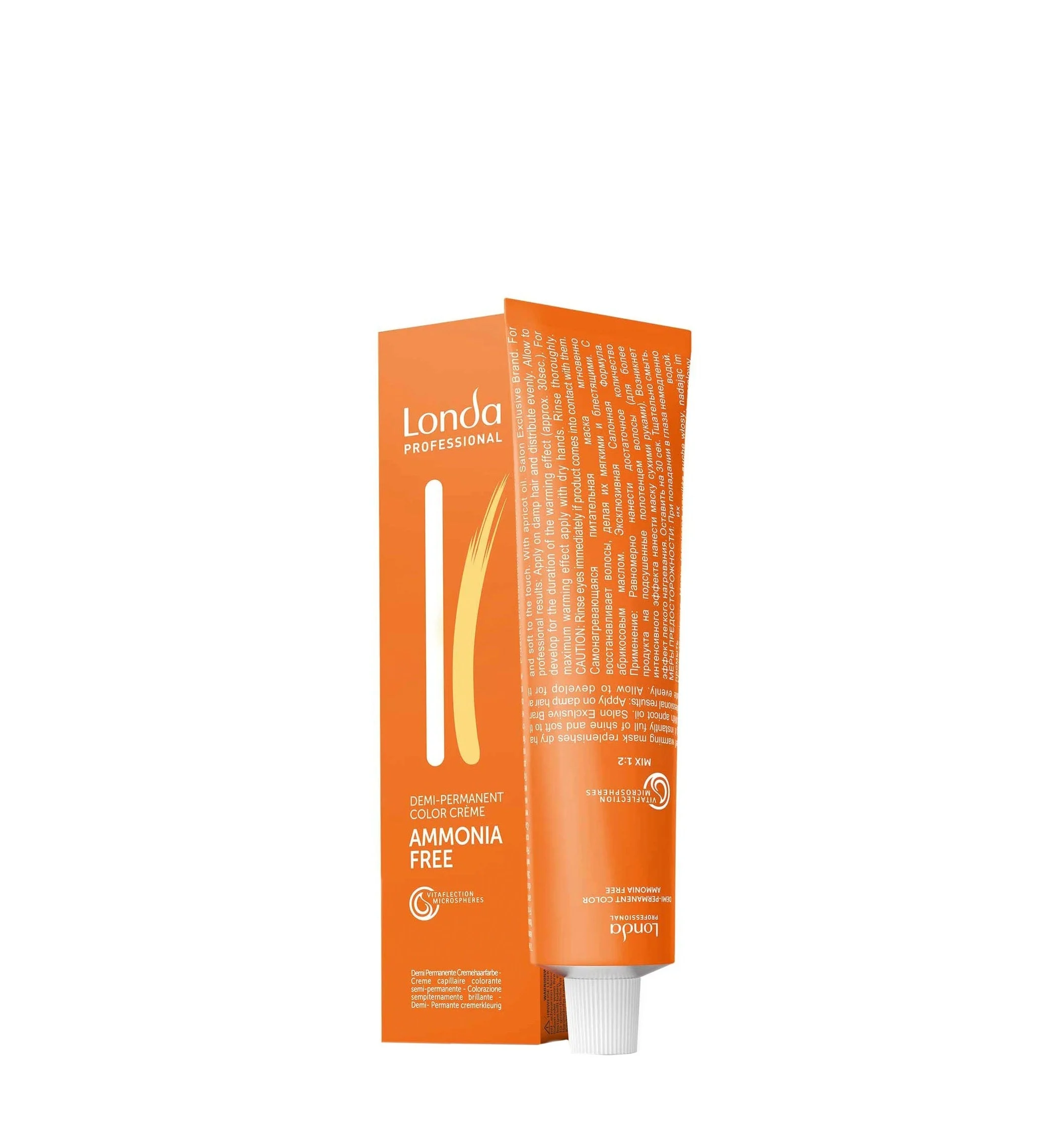 Londa Professional, Londacolor, senza ammoniaca, tintura per capelli semi-permanente, 7/4 rame biondo medio, 60 ml