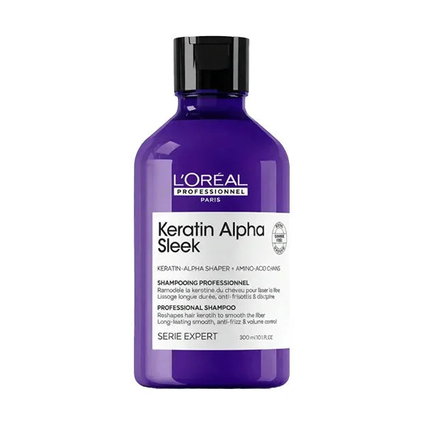 L'Oréal Serie Expert Keratin Alpha Sleek Shampoo 300ml
