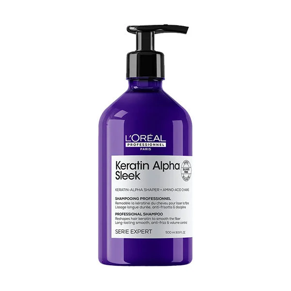 L'Oréal Serie Expert Keratin Alpha Sleek Shampoo 500ml