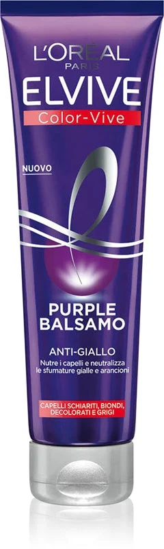 L’Oréal Paris Elvive Color-Vive Purple maschera nutriente per capelli biondi e con mèches 150 ml