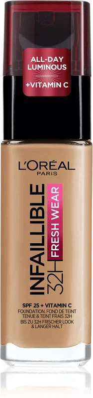 L’Oréal Paris Infaillible 32H Fresh Wear fondotinta liquido lunga tenuta colore 235 Honey 30 ml