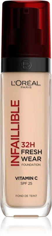 L’Oréal Paris Infaillible 32H Fresh Wear fondotinta lunga tenuta SPF 25 colore 135 Warm 30 ml