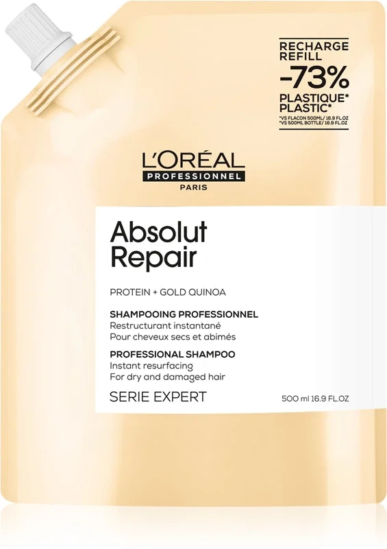 L'Oréal Professionnel Eco-ricarica Absolut Repair Gold Shampoo Ristrutturante Serie Expert 500ml