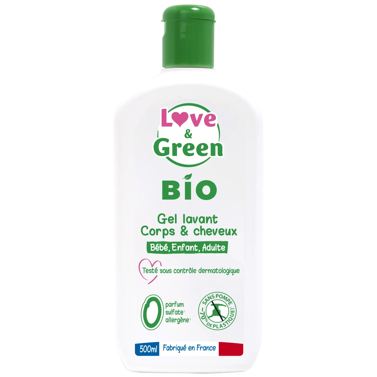 Love&Green Gel Detergente Corpo & Capelli BIO 500ML