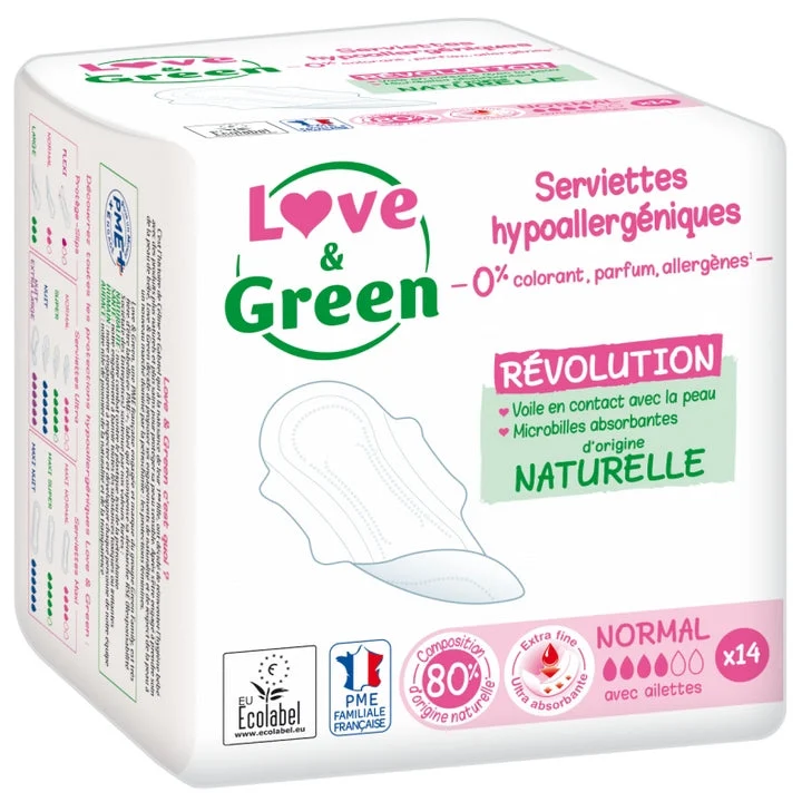 Love&Green Asciugamani Ecologici - Rivoluzione - Normal x14