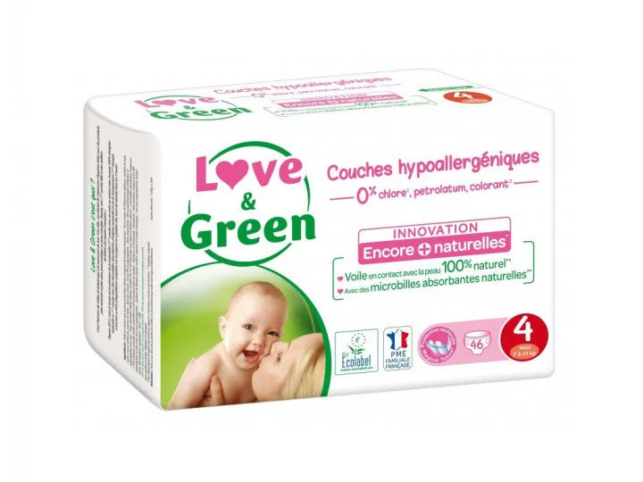 Love&Green Pannolini Ipoallergenici T4 da 7 a 14 kg x46
