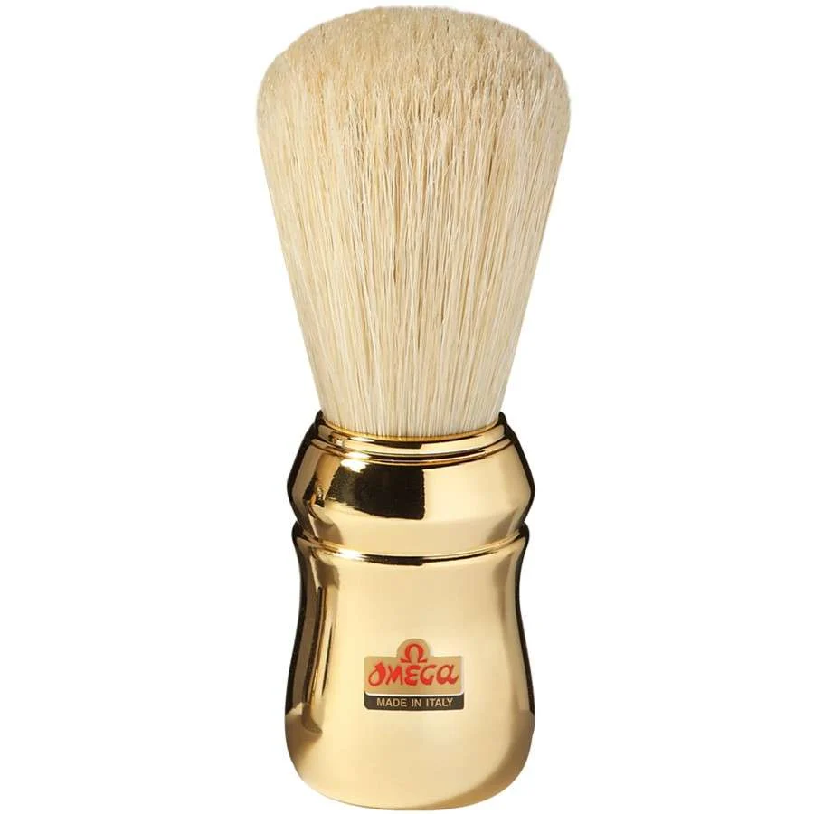 PENNELLO BARBA GOLD OMEGA PROFESSIONALE IN PURA SETOLA