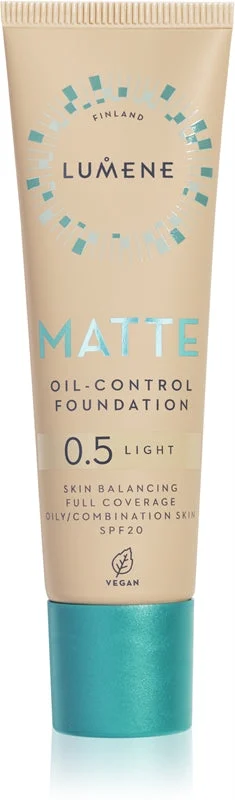 Lumene Matte Oil-Control fondotinta opacizzante SPF 20 colore 0,5 Fair Nude / Light 30 ml