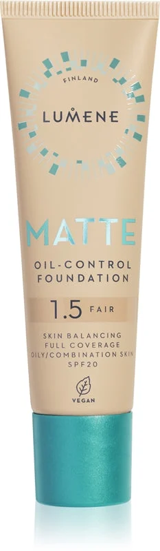 Lumene Matte Oil-Control fondotinta opacizzante SPF 20 colore 1,5 Fair Beige / Fair 30 ml