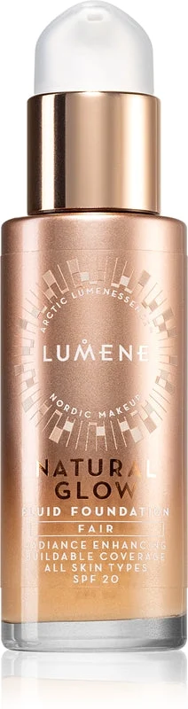 Lumene Natural Glow fondotinta illuminante per un look naturale SPF 20 colore 1.5 Fair 30 ml