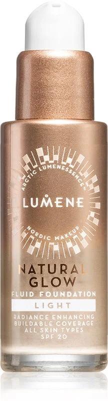 Lumene Natural Glow fondotinta illuminante per un look naturale SPF 20 colore 0.5 chiaro 30 ml