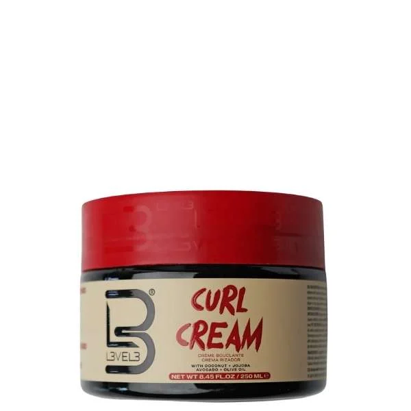 L3VEL3 RED LINE – HYDRATING CURL CREAM 250 ML.