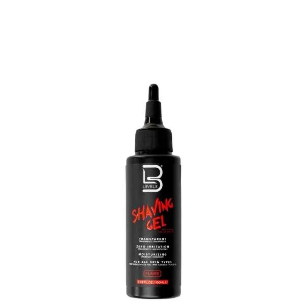L3VEL3 TRANSPARENT SHAVING GEL FLAME 100 ML