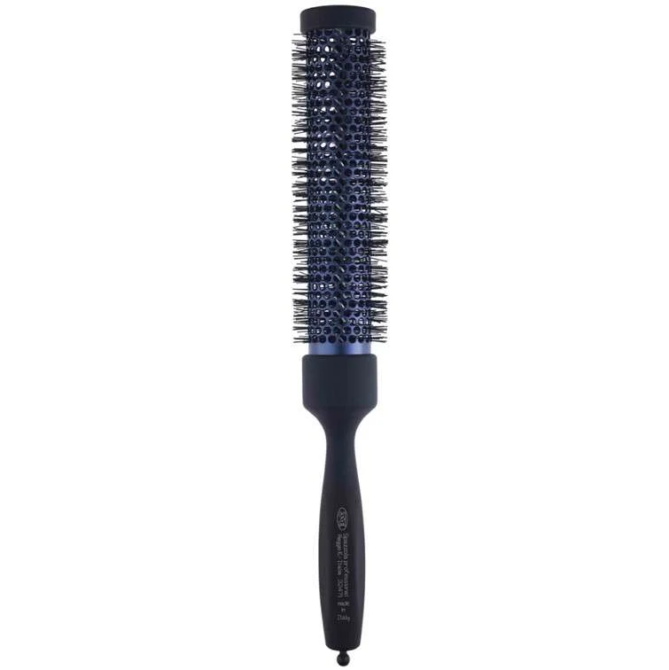 SPAZZOLA TERMICA MANICO SOFT TOUCH PER CAPELLI LUNGHI Ø 32 MM.