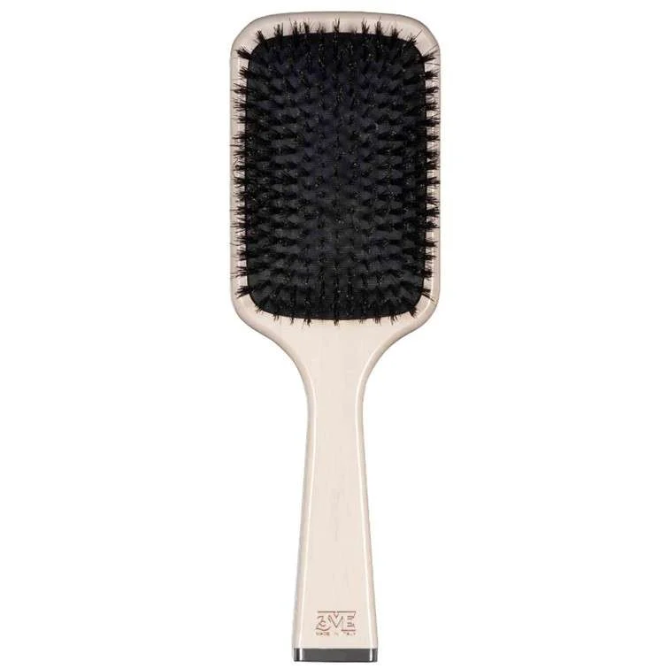 SPAZZOLA SQUARE PNEUMATICA PADDLE PURE CON SETOLE IN CINGHIALE