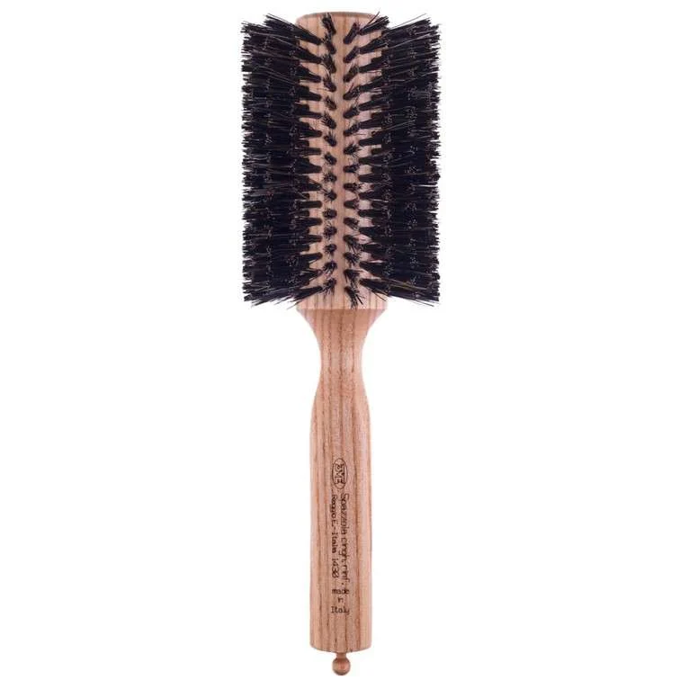 SPAZZOLA FRASSINO CON SETOLE IN CINGHIALE RINFORZATO DIAM. 72 MM.