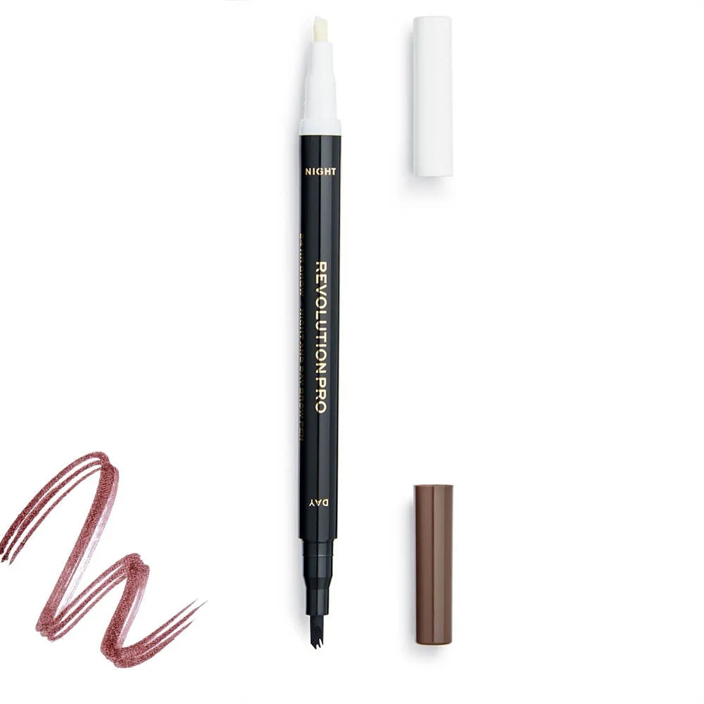 Makeup Revolution 24 ore giorno e notte sopracciglia crema matita marrone caldo 16 ml