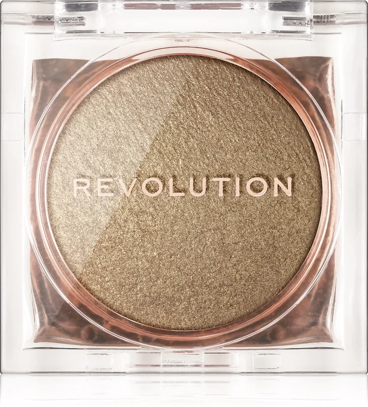 Makeup Revolution Beam illuminante compatto in polvere colore Golden Gal 2,45 g