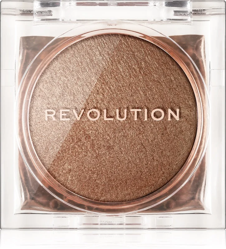 Makeup Revolution Beam illuminante compatto in polvere colore Bronze Baddie 2,45 g