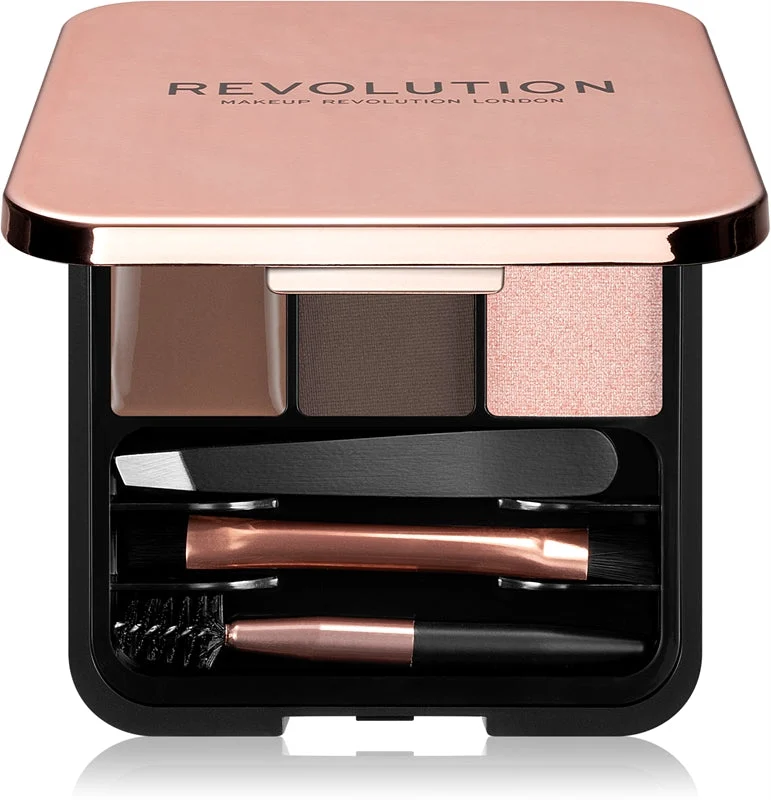 Makeup Revolution Sculpt Kit per sopracciglia perfette colore scuro 2.2 g