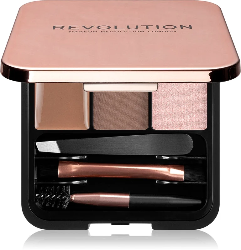 Makeup Revolution Brow Sculpt Kit sopracciglia 2,2 g Marrone
