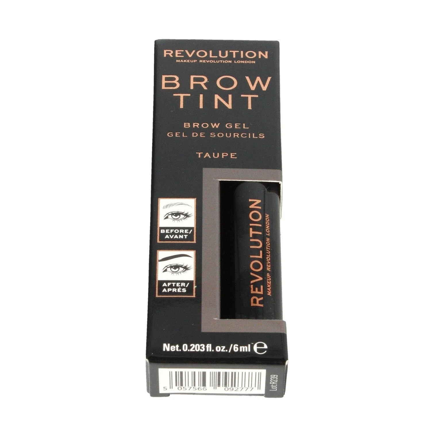 Makeup Revolution Tinta Sopracciglia Gel Sopracciglia Tortora 6 ml