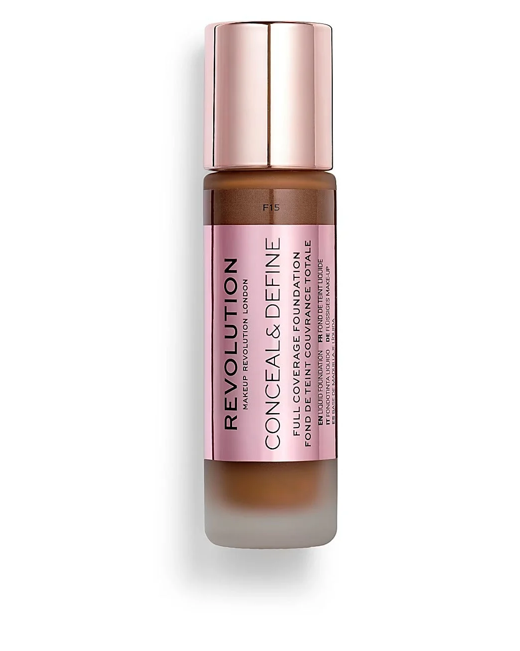 Makeup Revolution Corregge e definisce Crema fondotinta senza olio F 15 23 ml