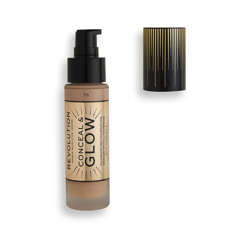 Makeup Revolution corregge e illumina Crema fondotinta illuminante F5 23 ml