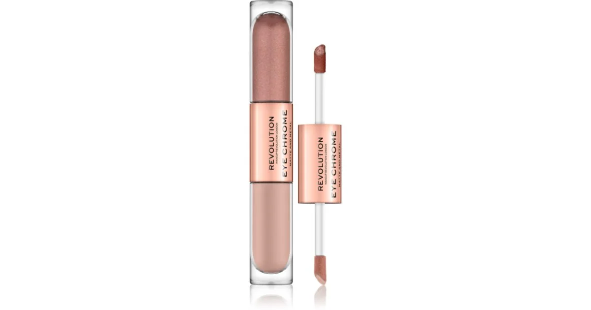 Makeup Revolution Chrome ombretti liquidi colore Life 2 x 2,2 ml