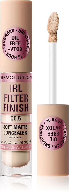 Makeup Revolution IRL Filter correttore lunga tenuta per una copertura completa colore C0.5 6 g