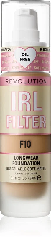 Makeup Revolution IRL Filter fondotinta opacizzante lunga tenuta colore F10 23 ml