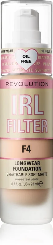 Makeup Revolution IRL Filter fondotinta opacizzante lunga tenuta colore F4 23 ml