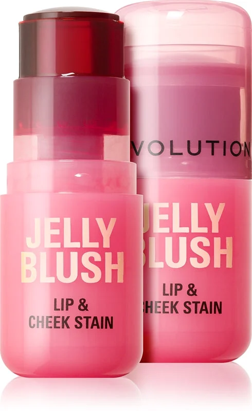 Makeup Revolution Jelly Blush in bastoncino per labbra e guance colore rosa fragola 5.5 g