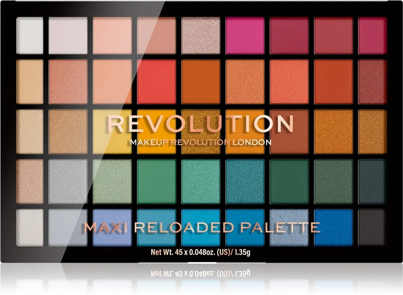 Makeup Revolution Maxi Reloaded Palette di ombretti in polvere colore Big Shot 45x1.35 g