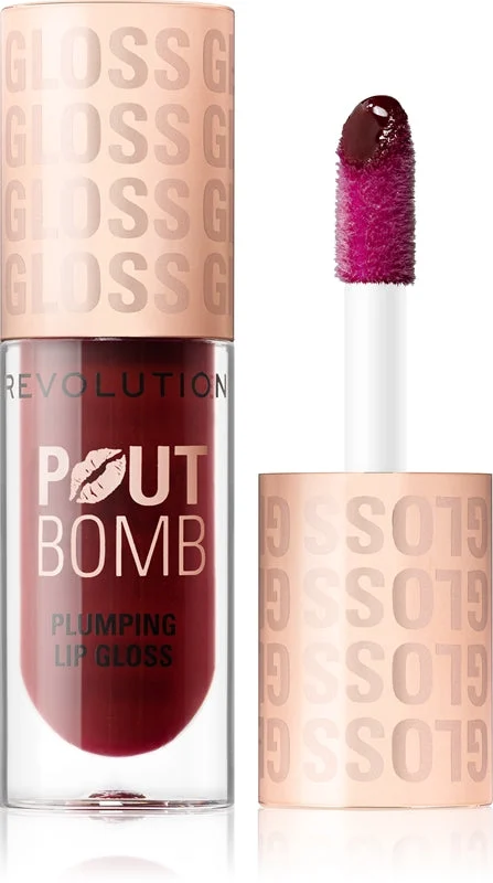 Makeup Revolution Pout Bomb lucidalabbra effetto volumizzante colore Jelly Berry Mauve 4.6 ml