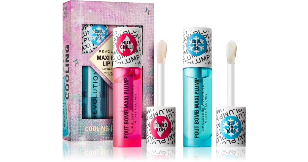Makeup revolution Maxi Plump Duo labbra set regalo - 6 ml
