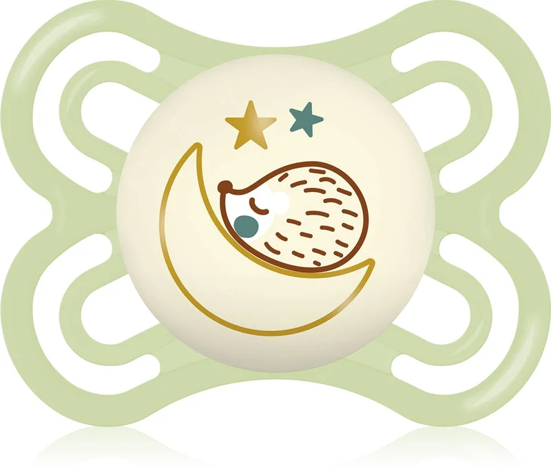 MAM Perfect notte 0+ mesi ciuccio per la notte Riccio verde