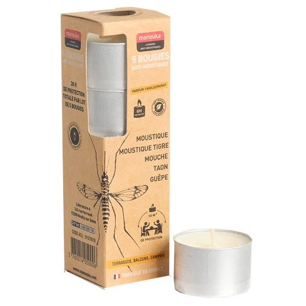 Manouka Candele Antizanzare x5