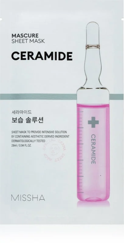 Missha Mascure Ceramide maschera viso nutriente in tessuto 28 ml