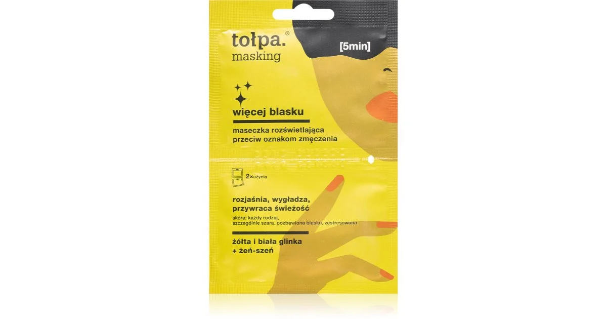 Tołpa Masking maschera illuminante viso 2× 5 ml