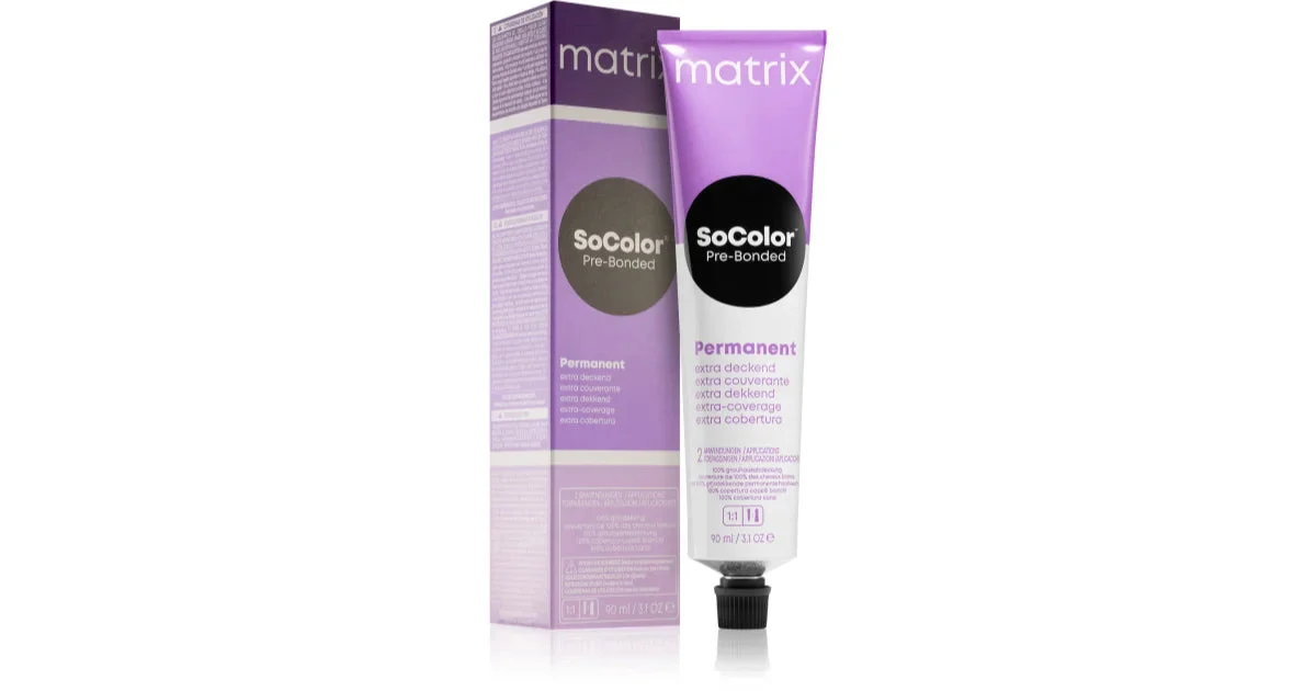 Matrix SoColor Pre-Bonded Extra Coverage tinta permanente per capelli colore 506M Dunkelblond Mocca 90 ml
